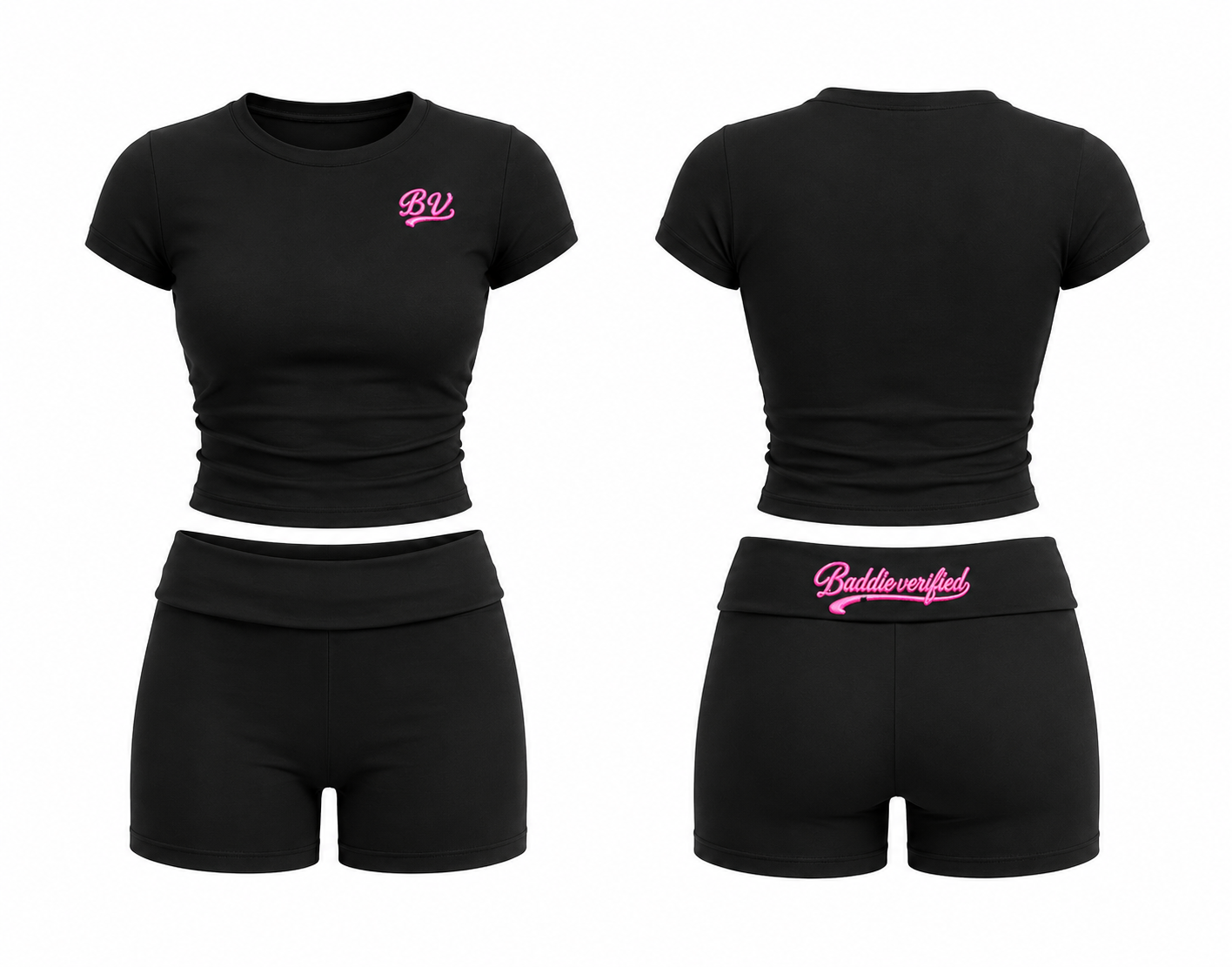 Folded shorty set